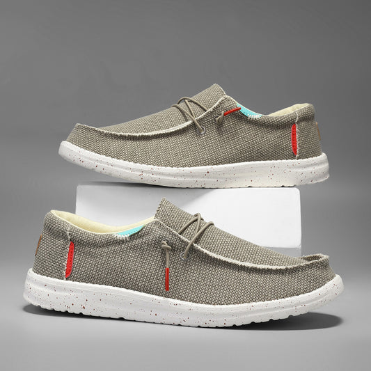 Scarpe Uomo Autunnali Senza Lacci – Canvas Traspiranti, Comfort Plus Size