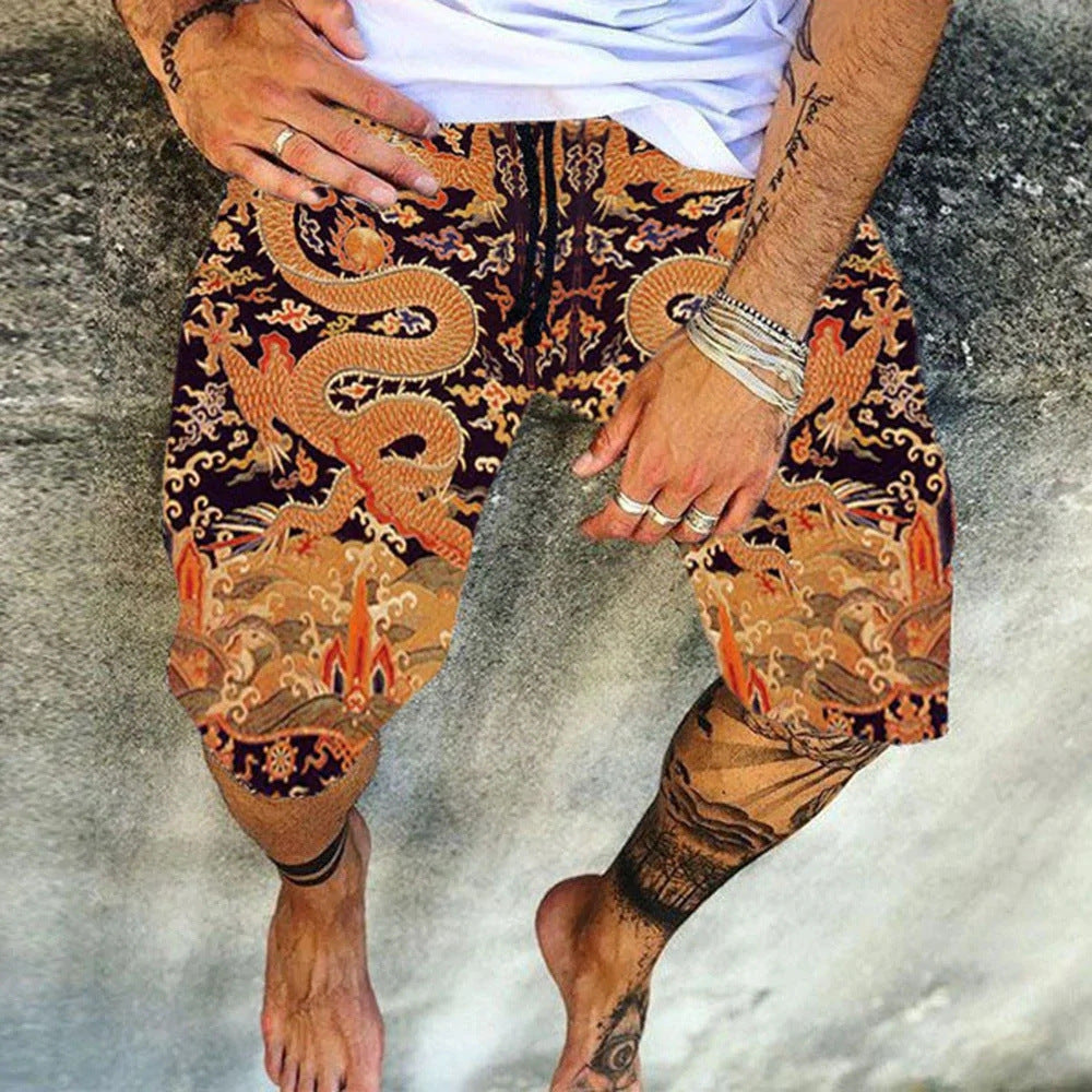 Pantaloni da Spiaggia Uomo con Stampa 3D – Costumi da Bagno Divertenti, Colorati e alla Moda