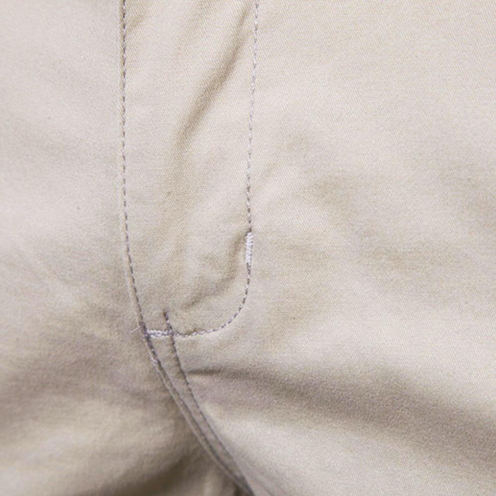 Pantaloni Uomo Slim Dritti e Corti – Taglie Forti, Tinta Unita, Stile Casual