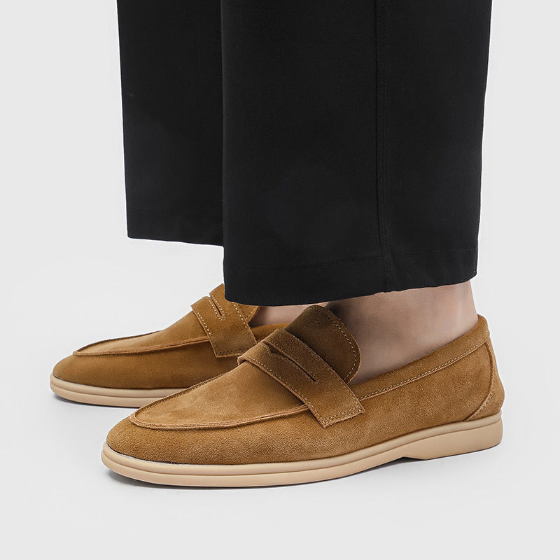 Scarpe Uomo Slip-On in Suede – Suola Morbida e Comode Casual