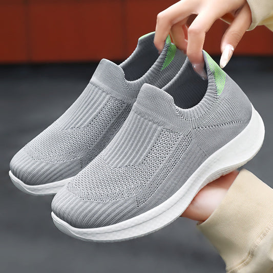 Women's Shoes Sports Soft Bottom Trendy Flying Woven