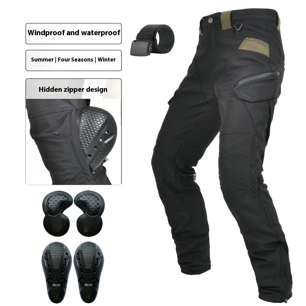 Motorcycle Four Seasons Drop-resistant Cycling Pants Waterproof Windproof