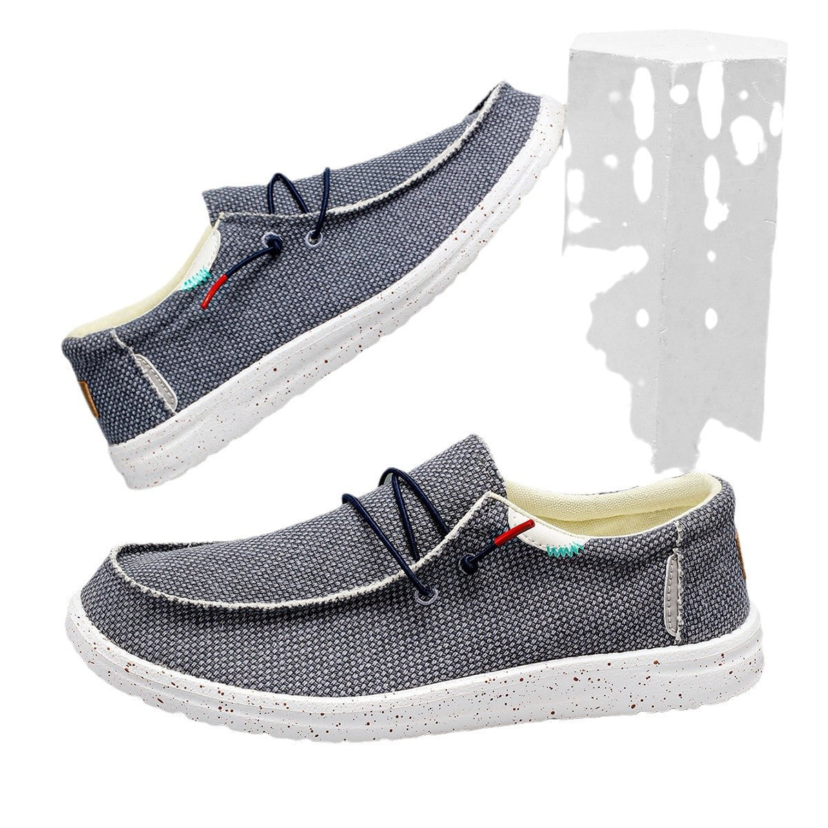 Scarpe Uomo Autunnali Senza Lacci – Canvas Traspiranti, Comfort Plus Size
