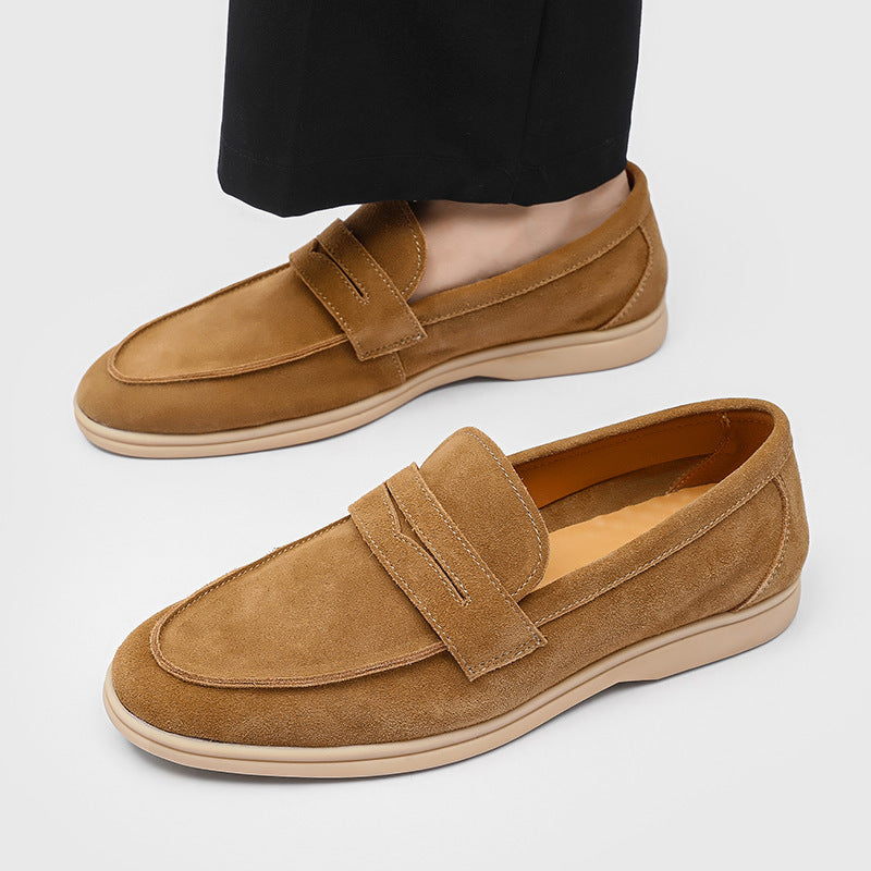 Scarpe Uomo Slip-On in Suede – Suola Morbida e Comode Casual