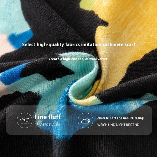 Autumn And Winter Cashmere Scarf Women's All-match Atmosphere High Sense