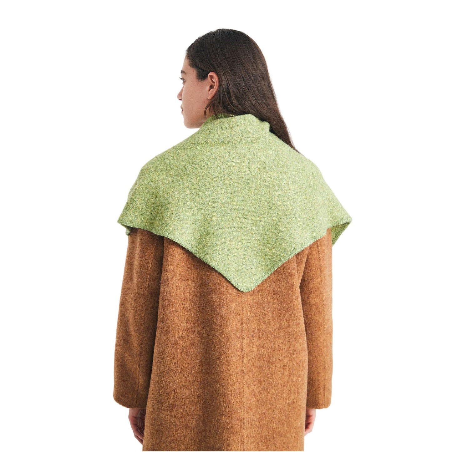 New Korean Style Wool Knitted Triangle Shawl Scarf