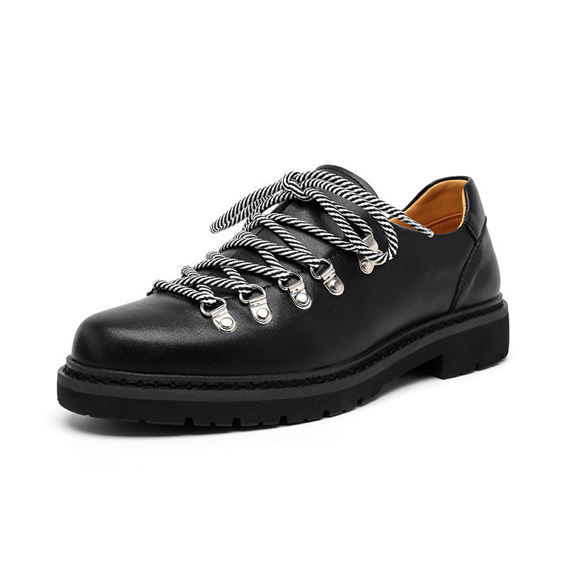 Scarpe Uomo Alte Casual – Stile Britannico Retrò in Pelle
