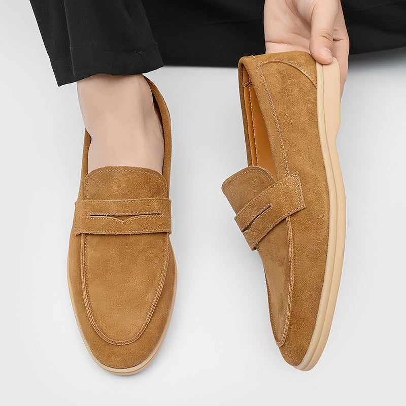 Scarpe Uomo Slip-On in Suede – Suola Morbida e Comode Casual