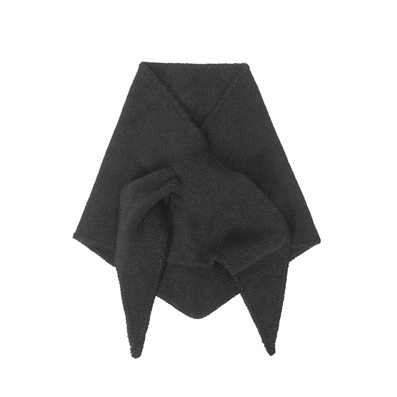 New Korean Style Wool Knitted Triangle Shawl Scarf