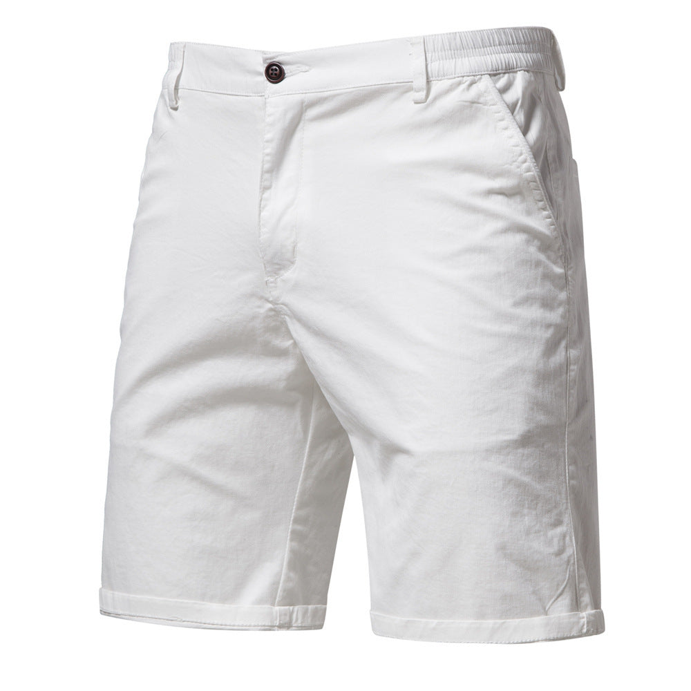 Pantaloni Uomo Slim Dritti e Corti – Taglie Forti, Tinta Unita, Stile Casual
