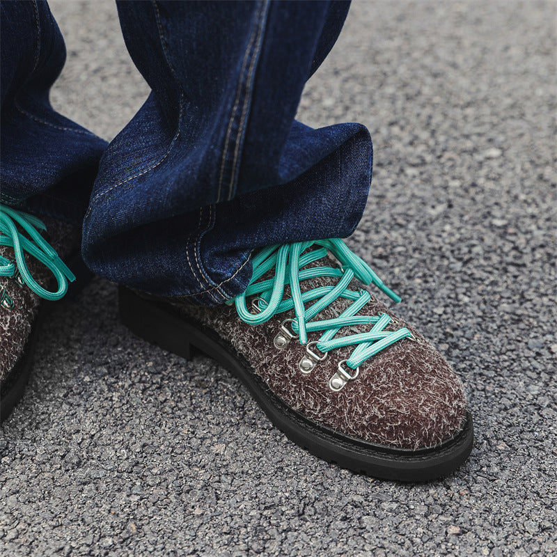 Scarpe Uomo Alte Casual – Stile Britannico Retrò in Pelle