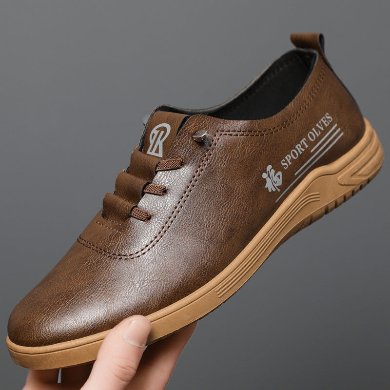 Scarpe Uomo Casual Allacciate – Pelle Sintetica, Comode e Versatili