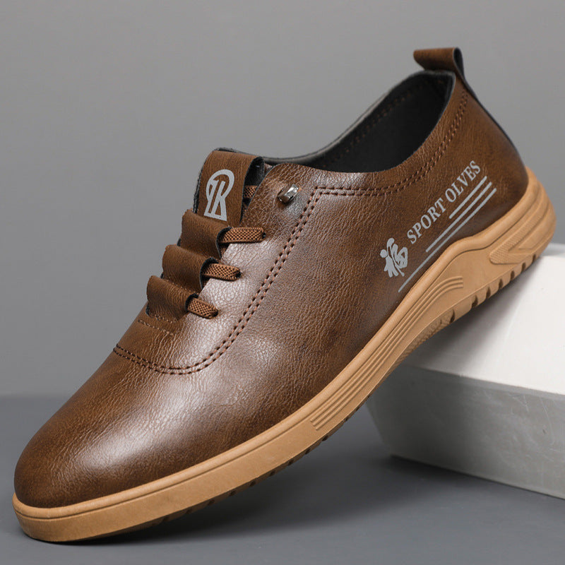 Scarpe Uomo Casual Allacciate – Pelle Sintetica, Comode e Versatili