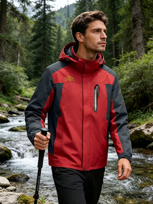 🏃♂️ Giacca Trekking Uomo Impermeabile Antivento Invernale con Cappuccio 🌬️