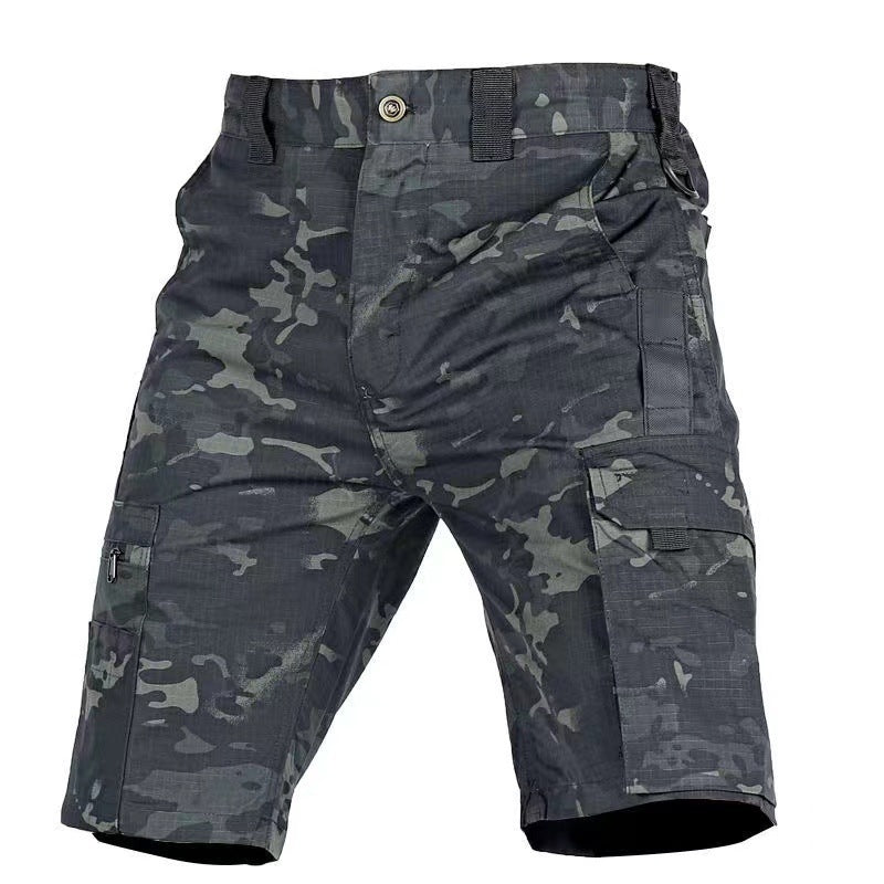 Pantaloncini Camouflage Unisex – Shorts Multifunzione con Vita Elastica, Estivi e Comodi
