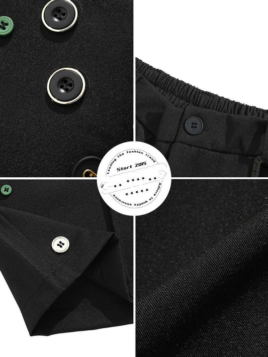 Pantaloncini semielastici con bottoni colorati