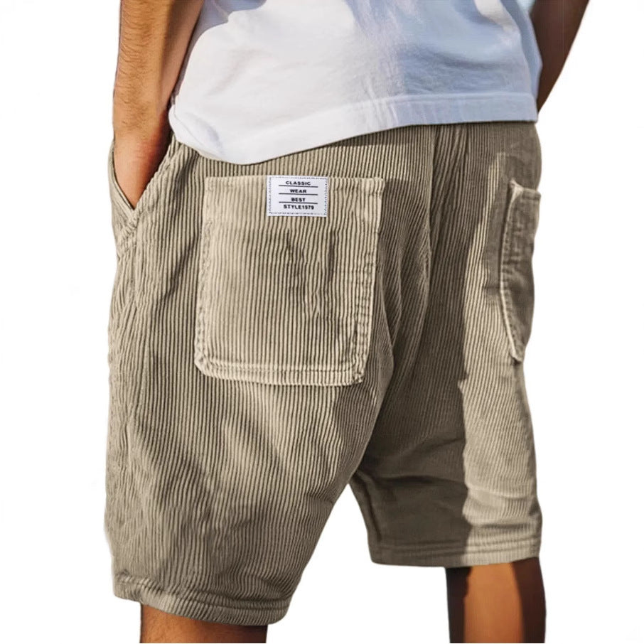 Pantaloncini Estivi con Ricami Multi-pocket