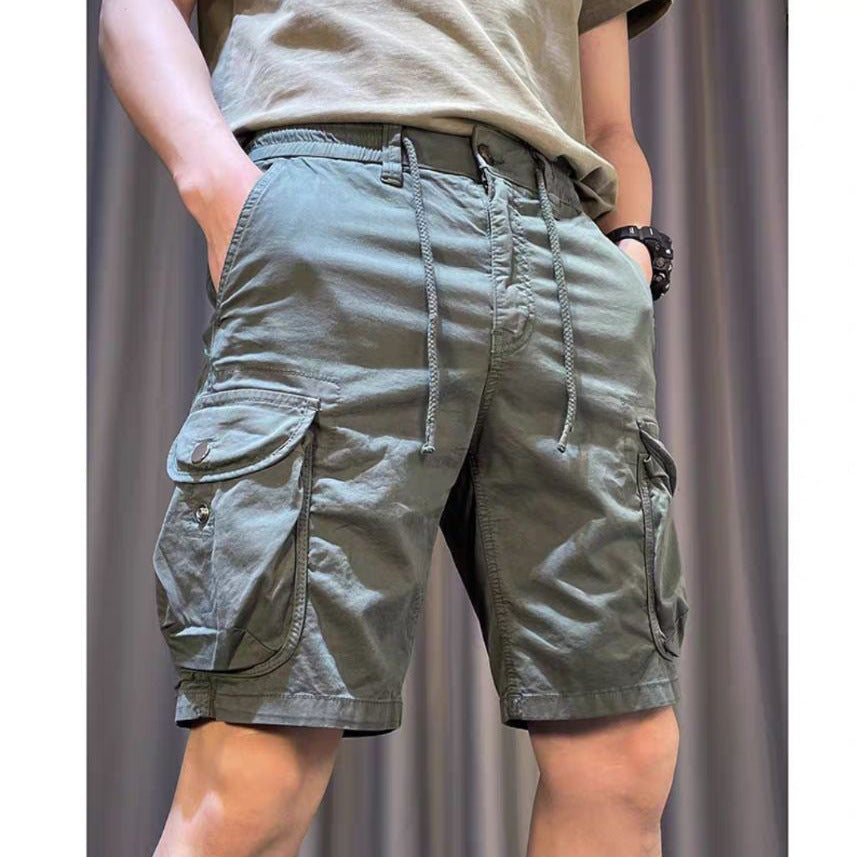 Pantaloni Uomo Larghi a Gamba Dritta – Multi-Tasche Casual Stile Overall