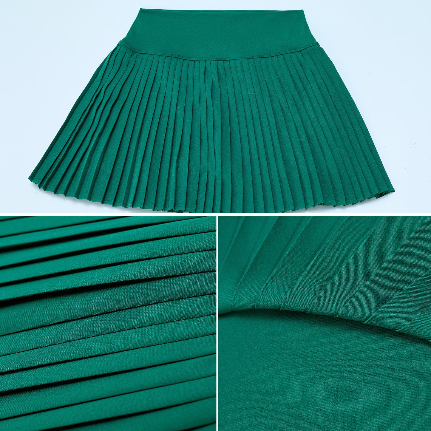 High Waist Pleated Sports Short Skirt Women's Outdoor Fitness Fake Two-piece Tennis Culottes