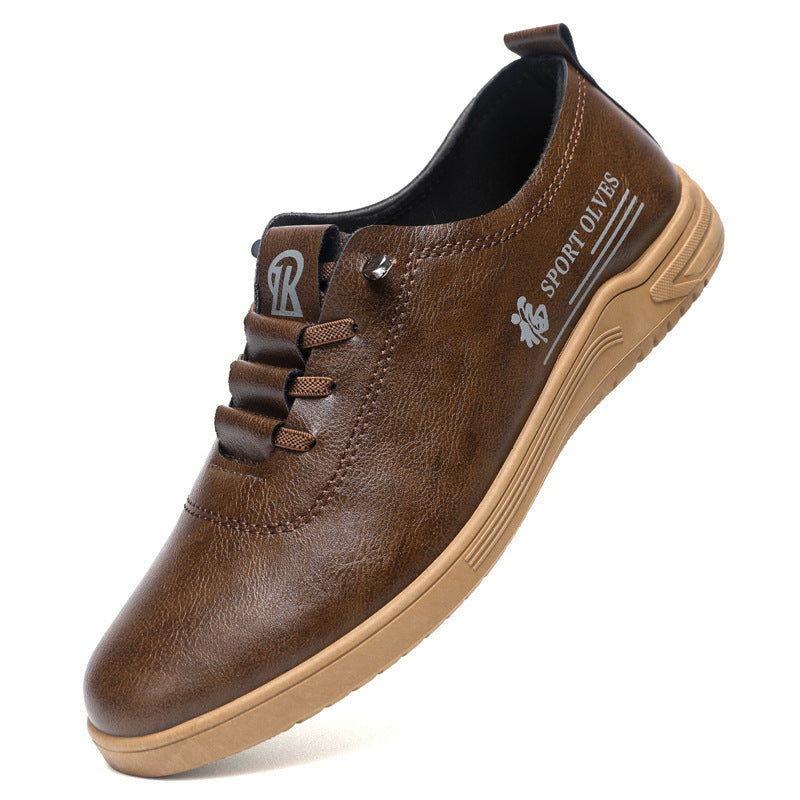 Scarpe Uomo Casual Allacciate – Pelle Sintetica, Comode e Versatili