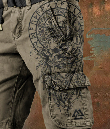 Pantaloncini Uomo con Stampa 3D Digitale – Shorts Estivi con Zip, Moda Casual