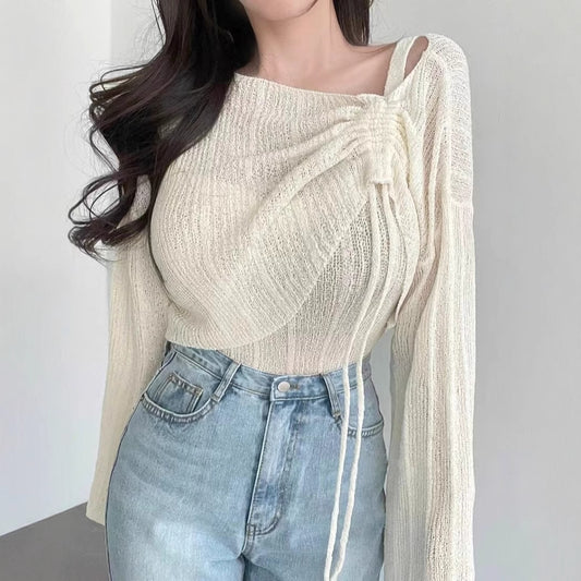 Blouse Slim Fit Inner Wear Two-piece Sling