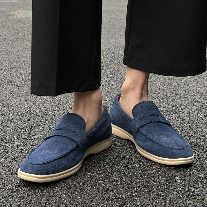 Scarpe Uomo Slip-On in Suede – Suola Morbida e Comode Casual