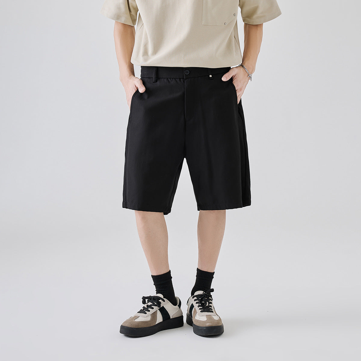 Pantaloncini Uomo Estivi in Lyocell – Shorts Casual in Cotone Misto, Comodi e di Qualità