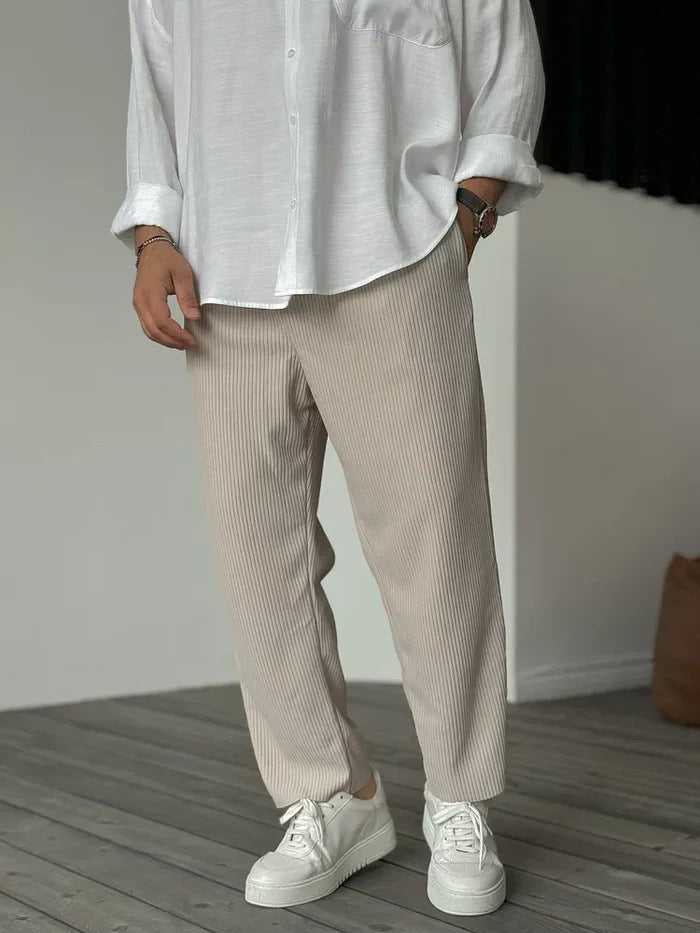 Hong Kong Style Loose Straight Sports Casual Pants