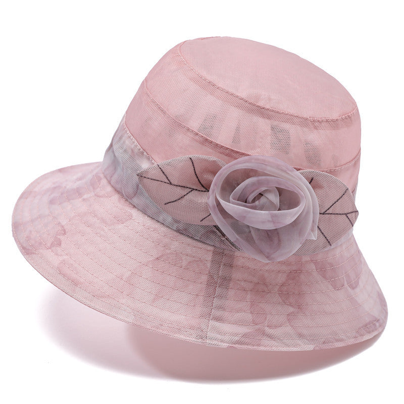 Hat Female Summer Ice Silk Sun Hat Middle-aged Mother Sun Protection
