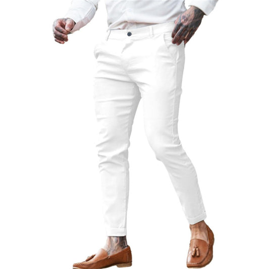 Men's Twill Cotton Stretch Fashion Slim Pencil