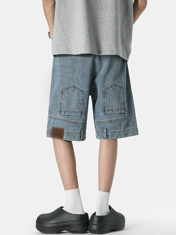 Bermuda Uomo Larghi e Dritti – Shorts Casual Blu, Comodi e alla Moda