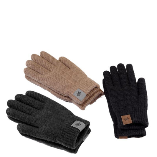 Riding Thermal And Windproof Cold Protection Fleece Thickened Knitting Gloves