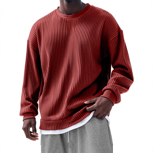 Men's Loose Trendy Long Sleeve Round Neck Top