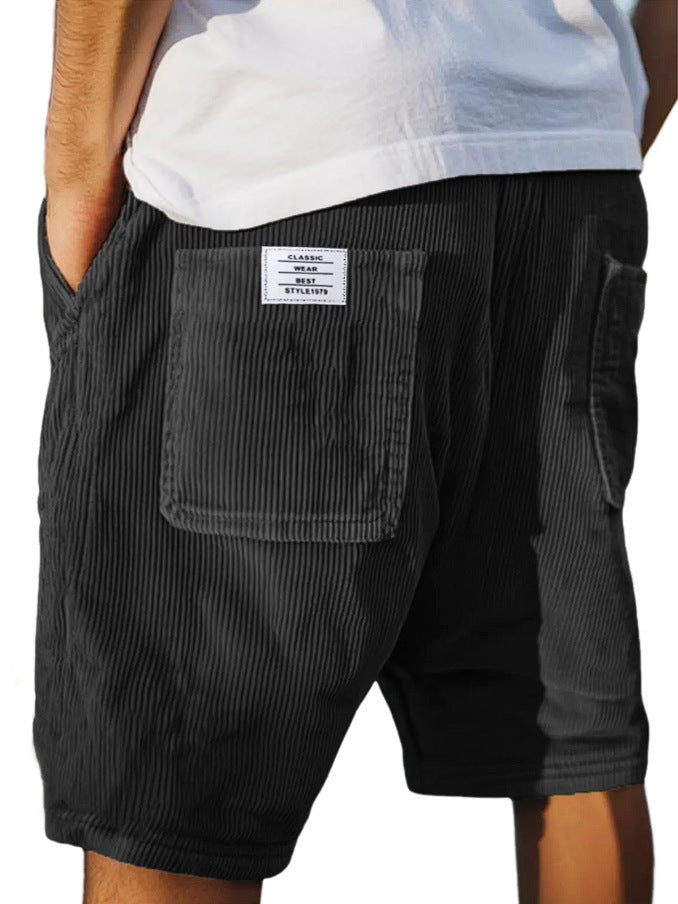 Pantaloncini Estivi con Ricami Multi-pocket