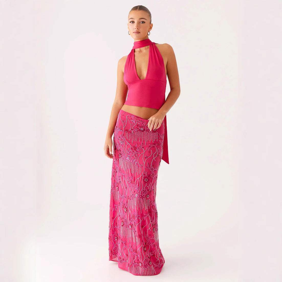 Women's Sequined Embroidered Fashion Personalized Dress