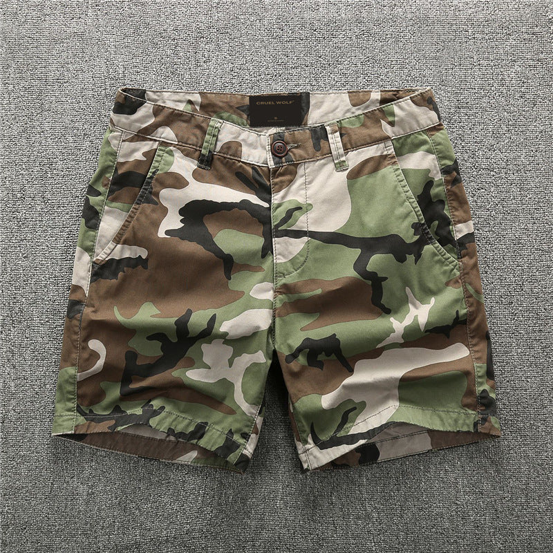 Pantaloncini Uomo Estivi Camouflage – Shorts Casual in Cotone, Comfort e Stile