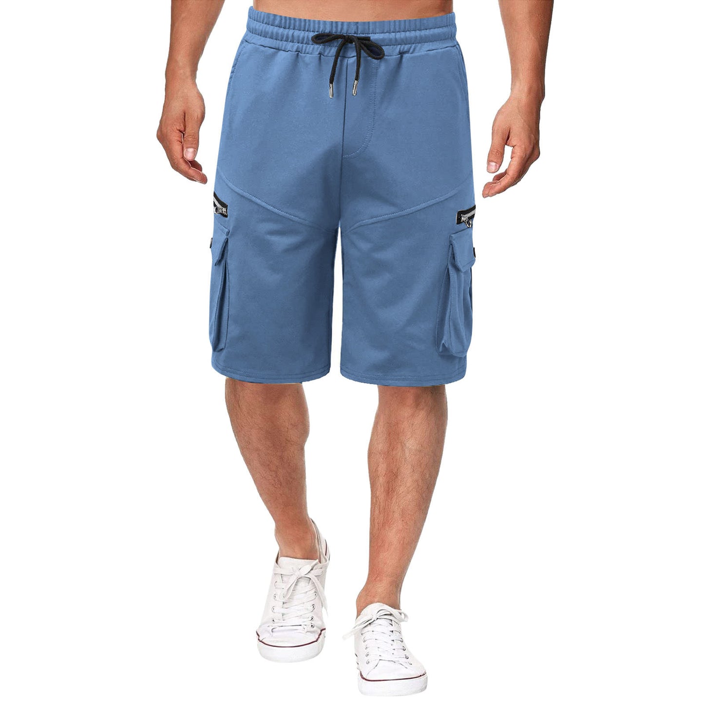 Shorts Estivi da Uomo con Doppia Tasca e Zip – Casual, Workwear e Sport Fitness