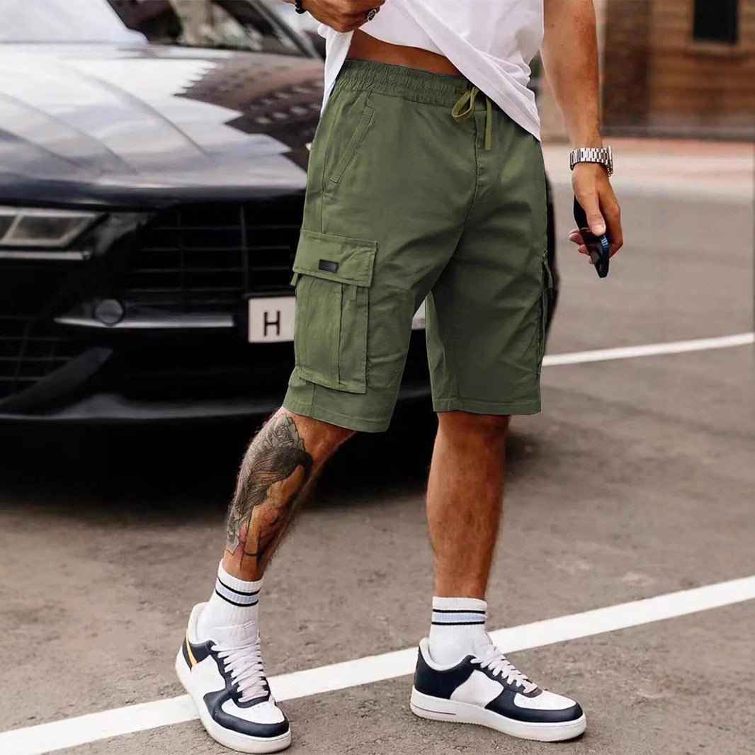 Shorts Uomo Workwear Estivi – Pantaloncini Dritti Casual Americani