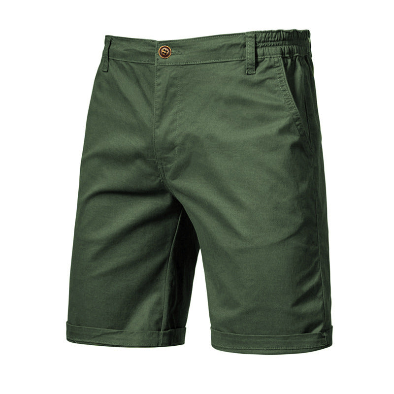 Pantaloni Uomo Slim Dritti e Corti – Taglie Forti, Tinta Unita, Stile Casual