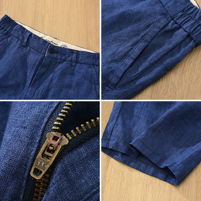 Shorts da uomo in lino disponibili in taglie forti. Perfetti per estate, spiaggia e tempo libero casual.
