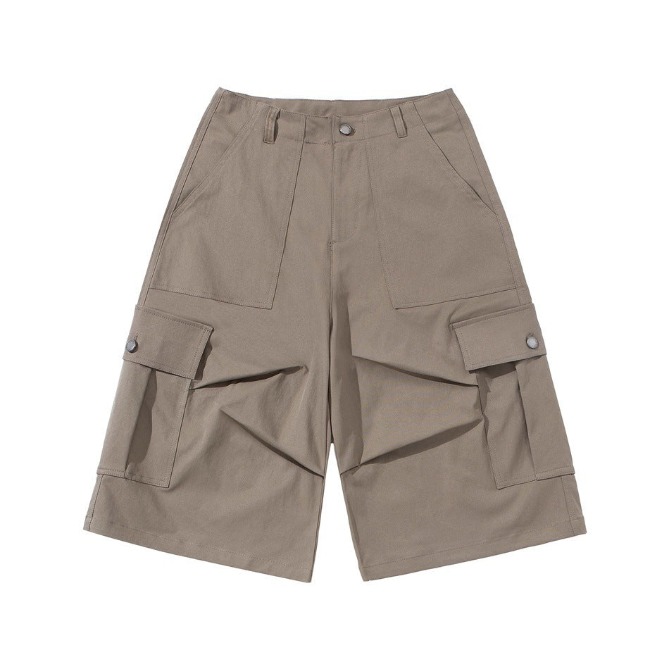 Shorts da uomo in stile giapponese, larghi e casual