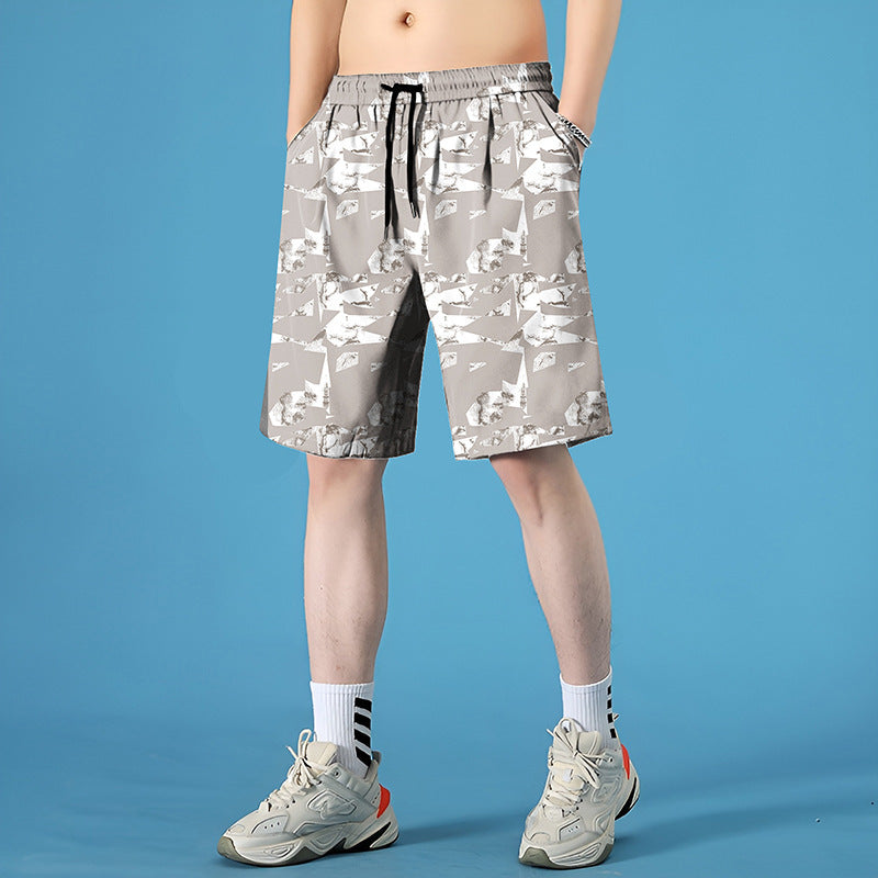 Pantaloncini Uomo Quick-Dry da Mare – Shorts Estivi Soakable in Poliestere