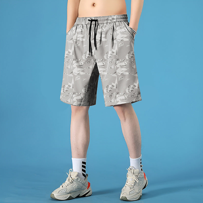 Pantaloncini Uomo Quick-Dry da Mare – Shorts Estivi Soakable in Poliestere