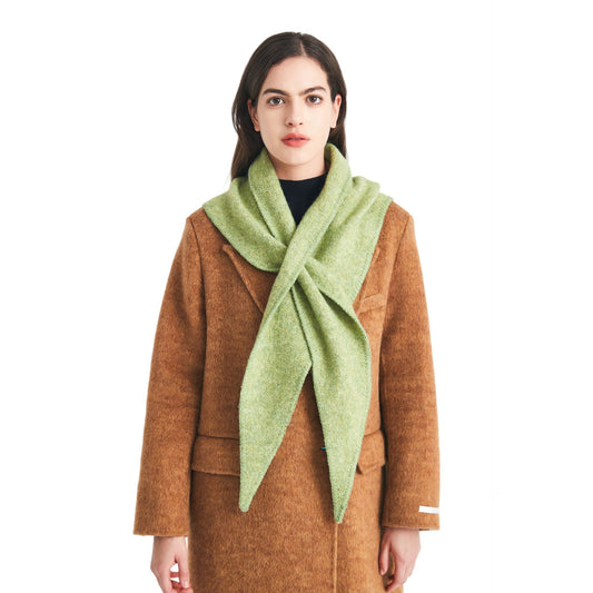 New Korean Style Wool Knitted Triangle Shawl Scarf