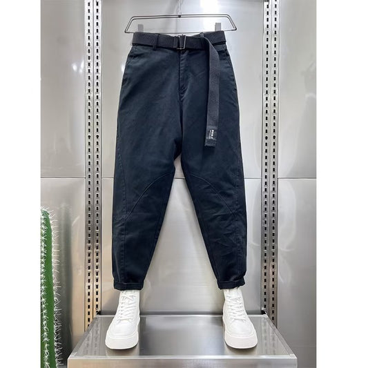 Trendy Skinny Cropped Harem Pants Men's