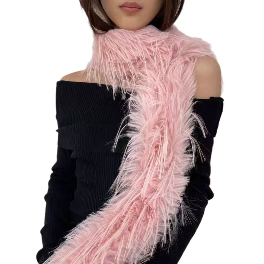 Personalized Hot Girl High-grade Plush Scarf For Women