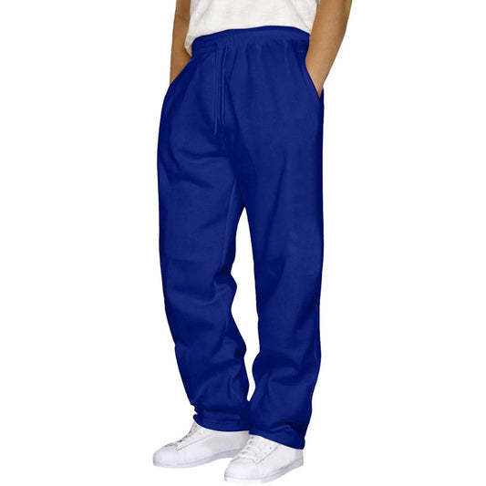 Men's And Women's Trousers Sweatpants Fleece-lined Thickened