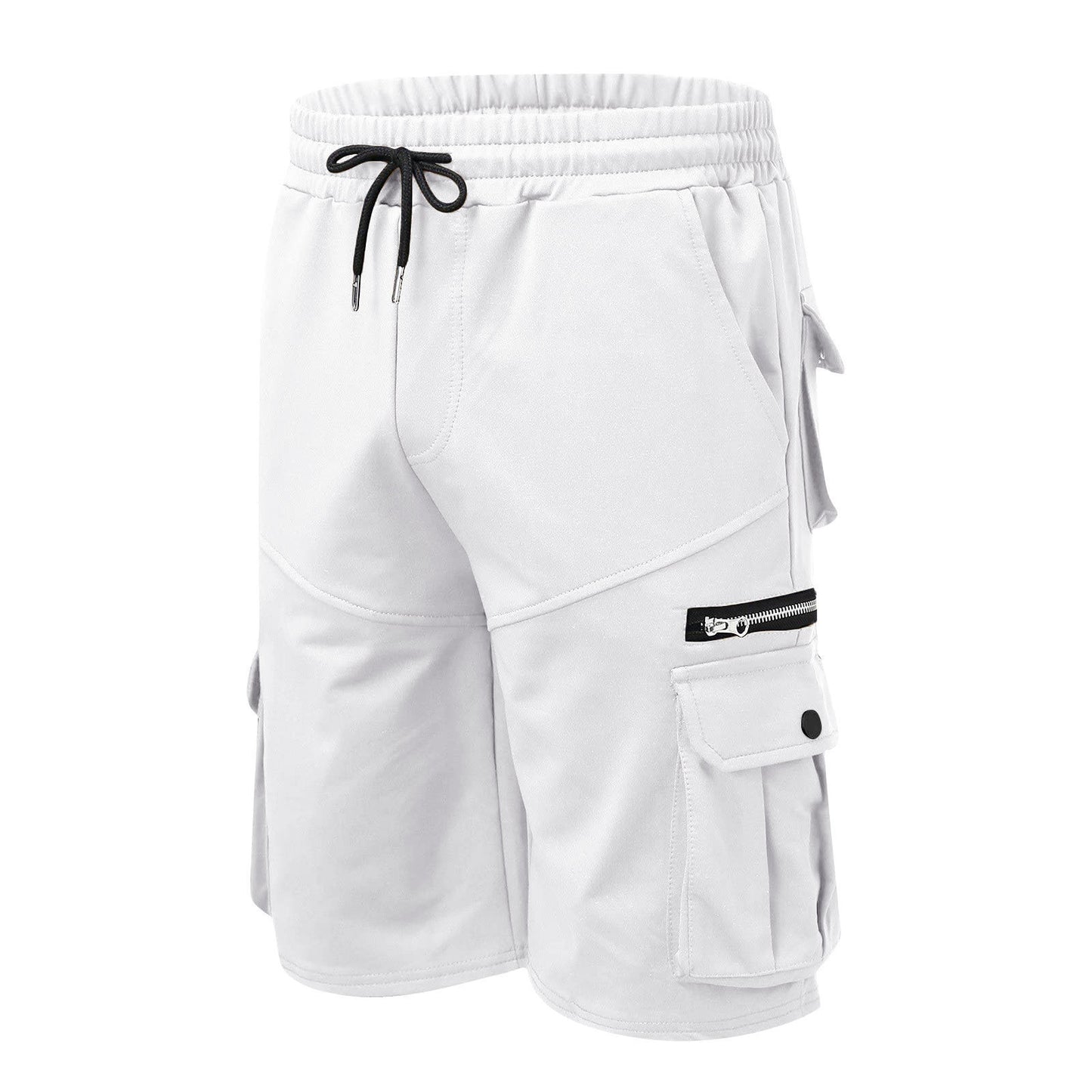 Shorts Estivi da Uomo con Doppia Tasca e Zip – Casual, Workwear e Sport Fitness