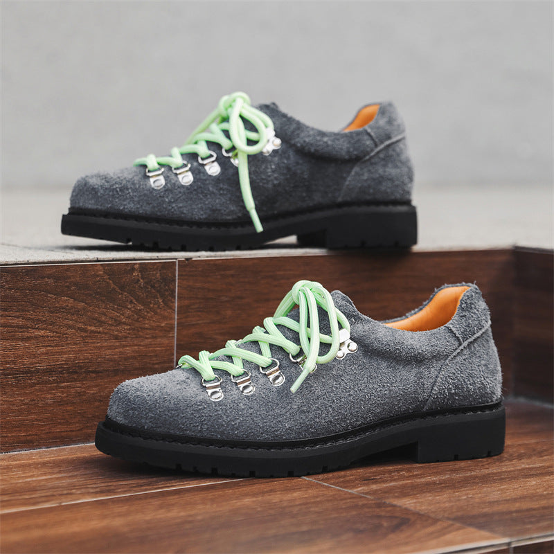 Scarpe Uomo Alte Casual – Stile Britannico Retrò in Pelle